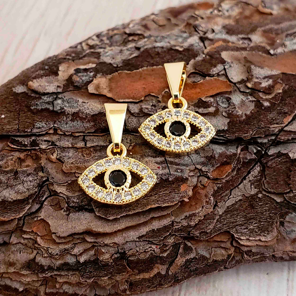 Dije Ojo Turco Mini Circonias - Orux, oro laminado 18K - foto 1