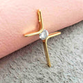 Dije Cruz Circonia 4cm - Orux, oro laminado 18K - foto 1