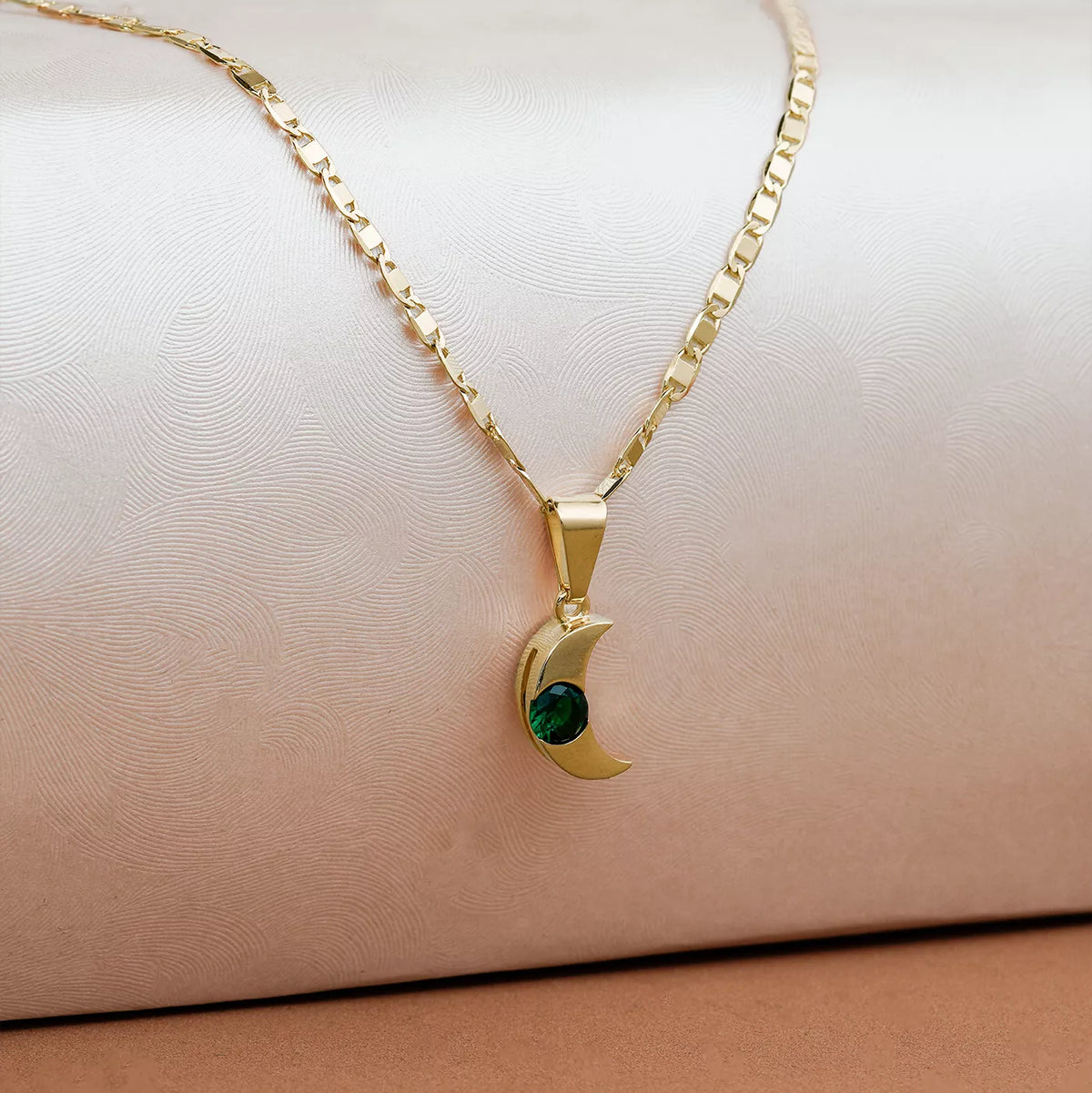Dije Luna Circonia Verde