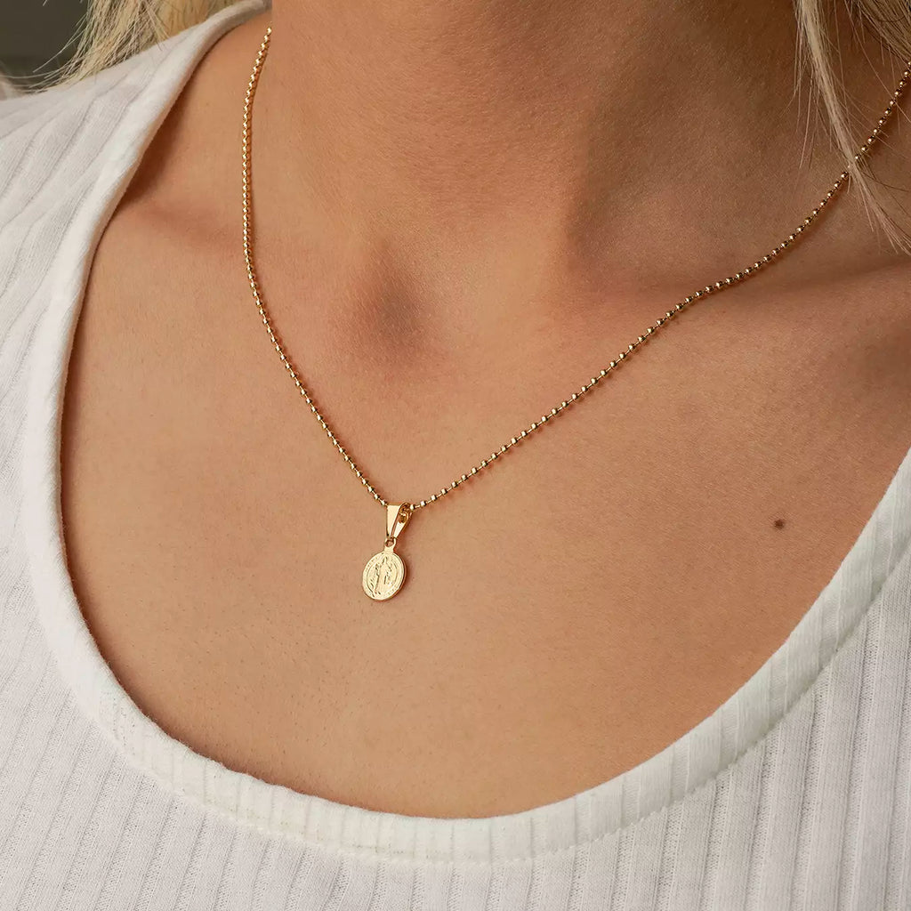 Dije San Benito Red Pequeño - Orux, oro laminado 18K - foto 3