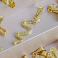 Dije Serpiente Cristal - Orux, oro laminado 18K - foto 1