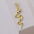 Dije Serpiente Negra - Orux, oro laminado 18K - foto 1
