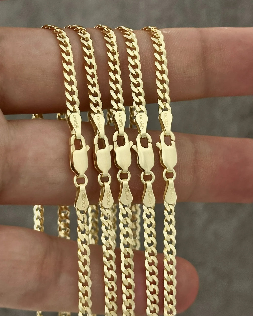 Cadena Cuban Link Italy 3.1mm 65 Cms