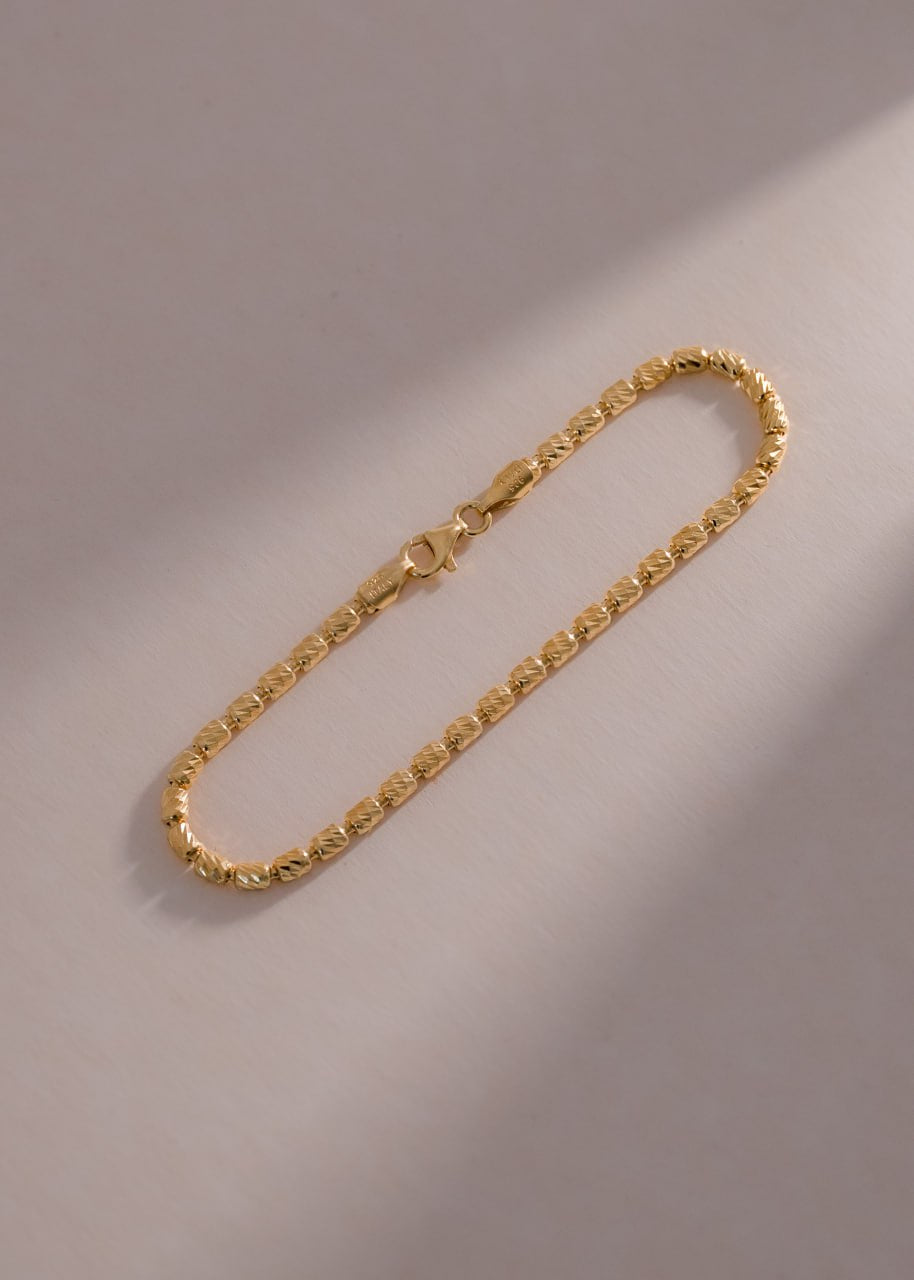 Pulsera Barril Italy 3 mm 19.5 Cms