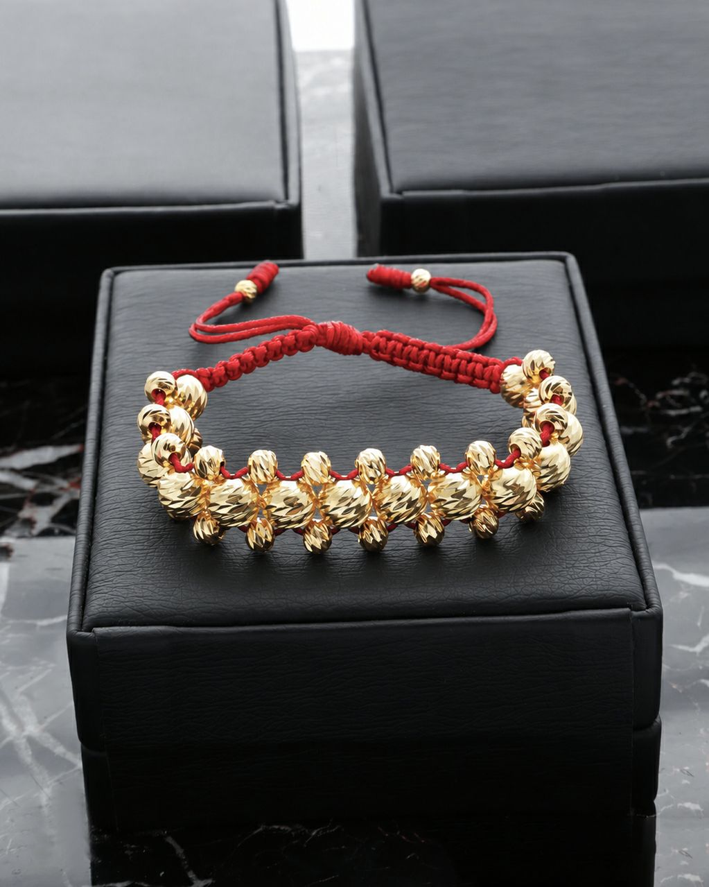 Manilla Balín Diamantado 3 y 6mm - Orux Joyería, oro laminado 18K - foto 1