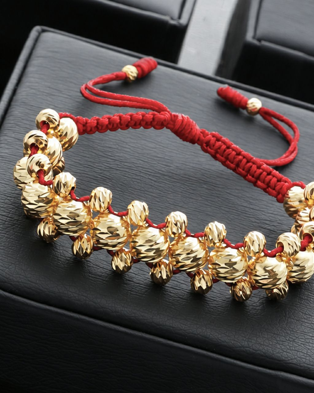 Manilla Balín Diamantado 3 y 6mm - Orux Joyería, oro laminado 18K - foto 2