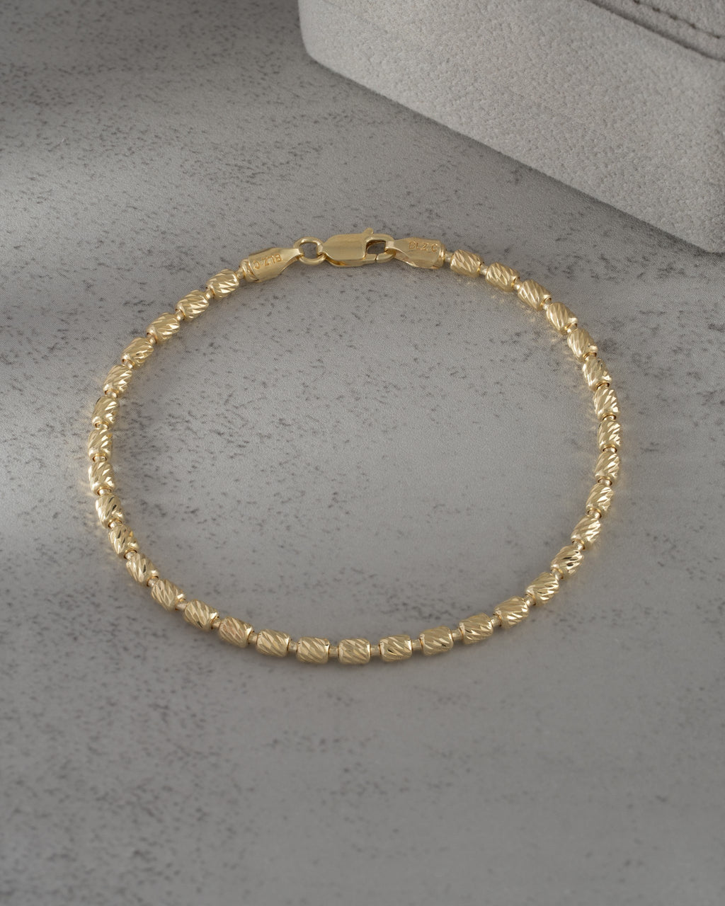 Pulsera Barril Italy 3 mm 19.5 Cms
