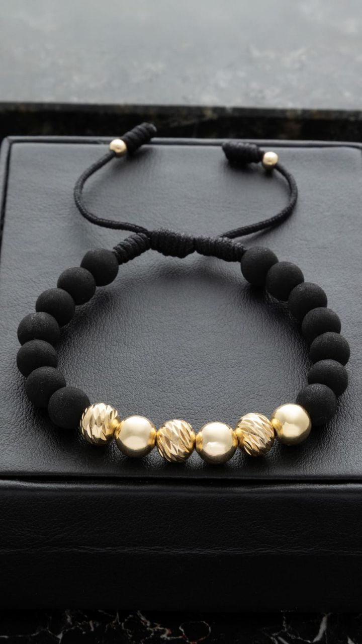 Manilla Balín Italy y Liso 8mm - Orux Joyería, oro laminado 18K - foto 1
