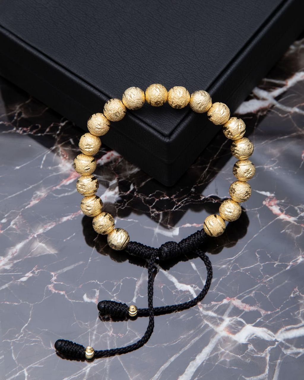 Manilla Balín Diamantado 8mm - Orux Joyería, oro laminado 18K - foto 2