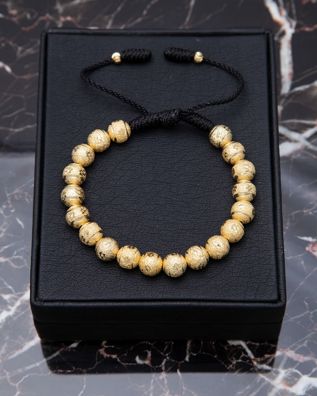 Manilla Balín Diamantado 8mm - Orux Joyería, oro laminado 18K - foto 1