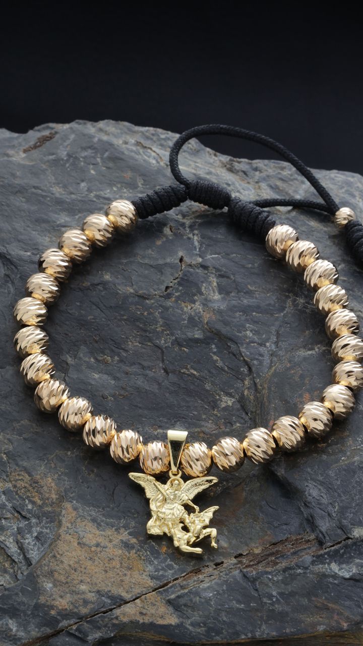 Manilla Balín Diamantado 6mm, D San Miguel - Orux Joyería, oro laminado 18K - foto 2