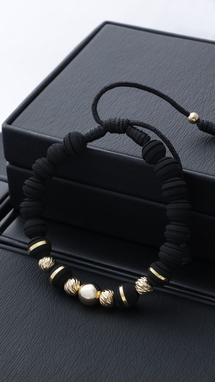 Manilla Balín Diamantado 5mm - Orux Joyería, oro laminado 18K - foto 1