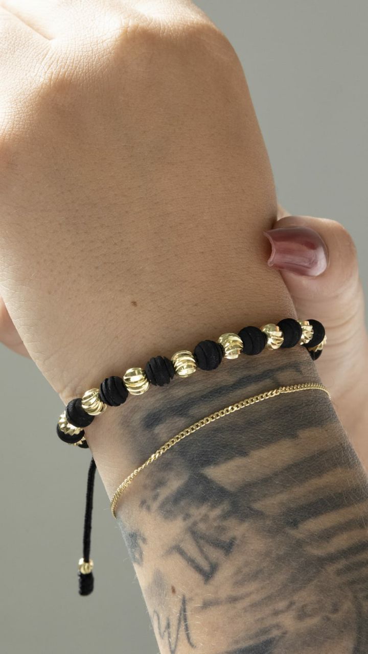 MANILLA balin italiano 6MM - Orux Joyería, oro laminado 18K - foto 2