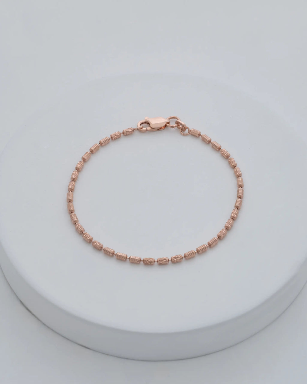 Pulsera Barril Prismic Rose Italy 19.5 Cms