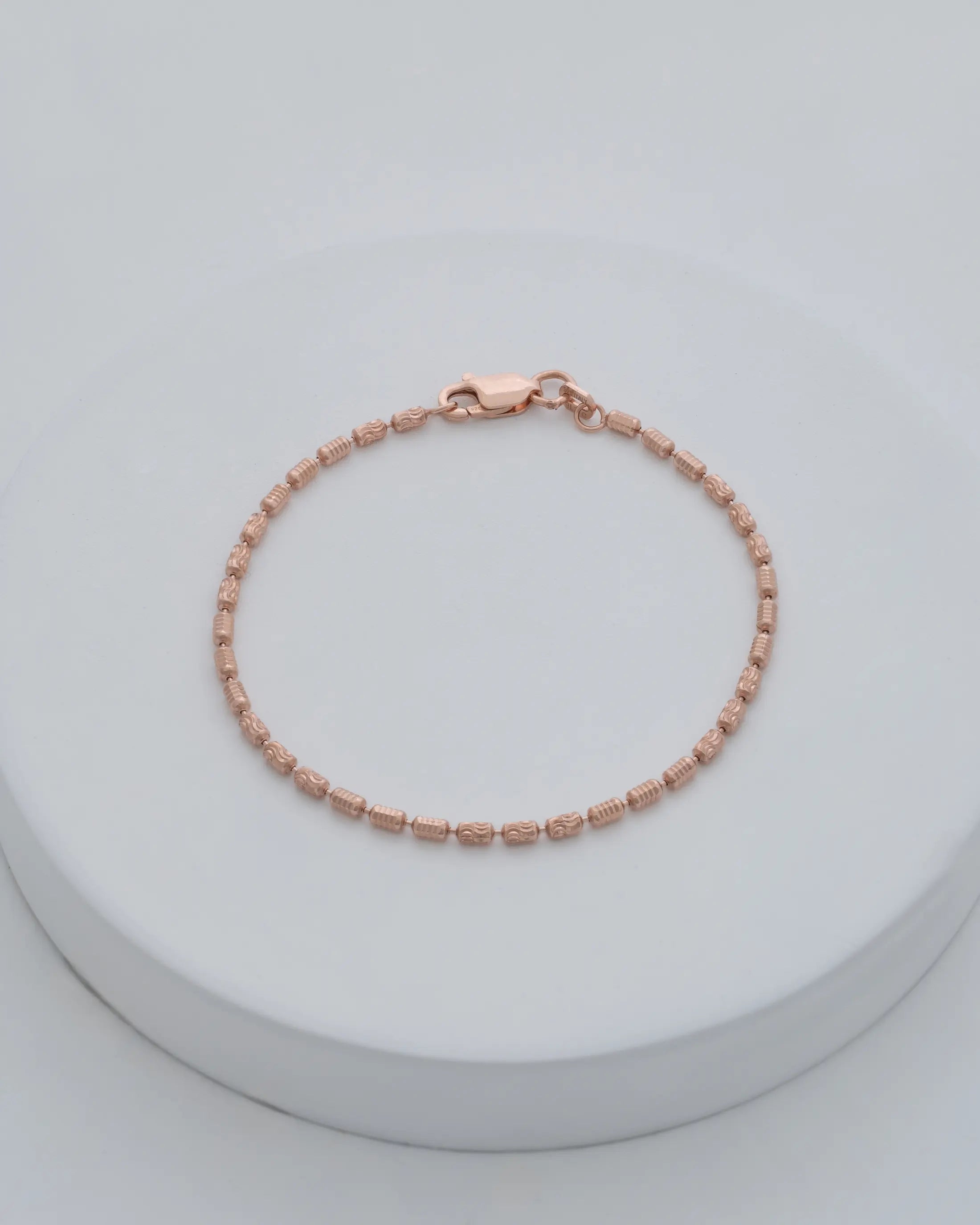 Pulsera Barril Prismic Rose Italy 19.5 Cms