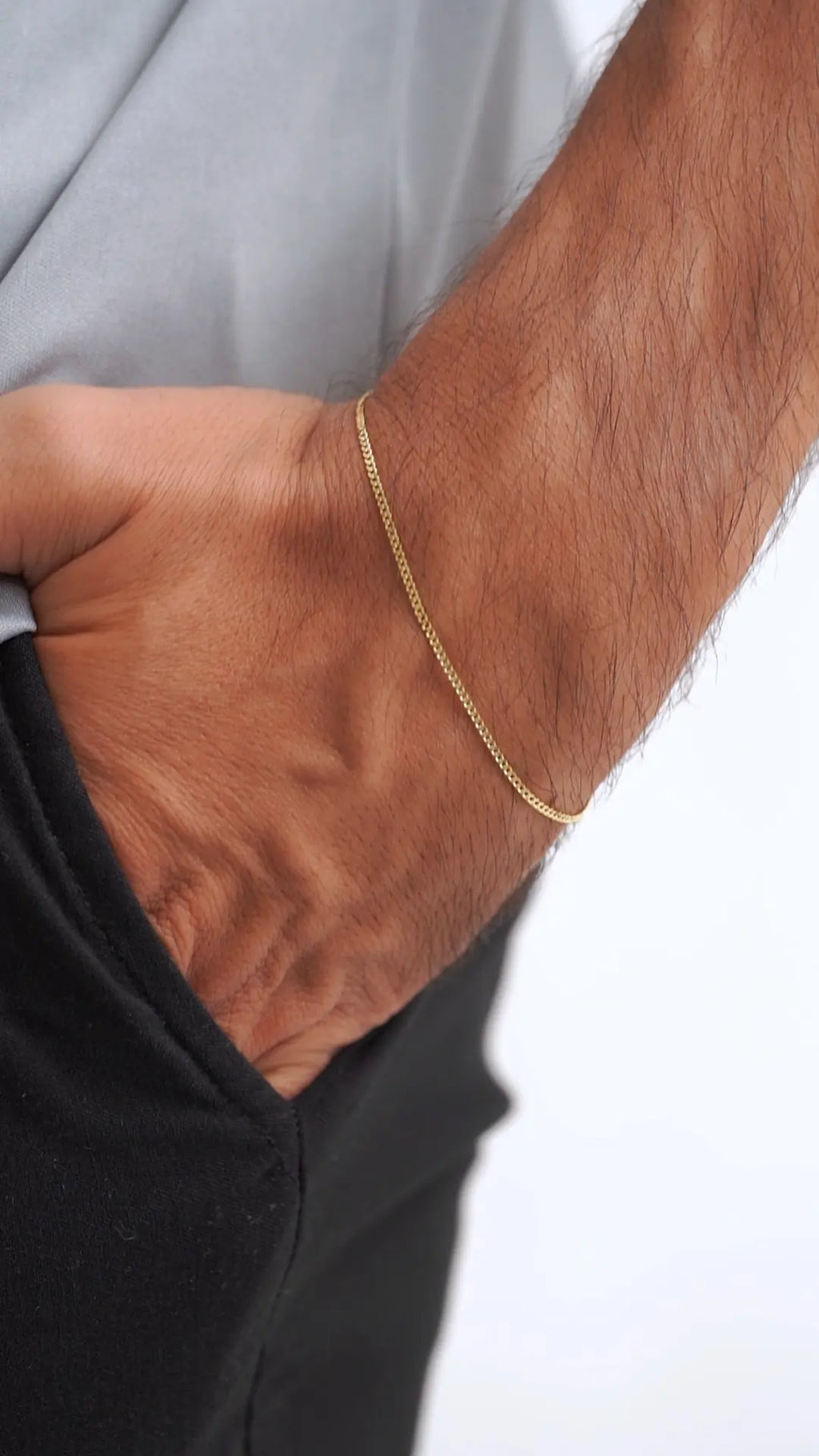 Pulsera Cubanita Italy 1.5mm 19.5 Cms