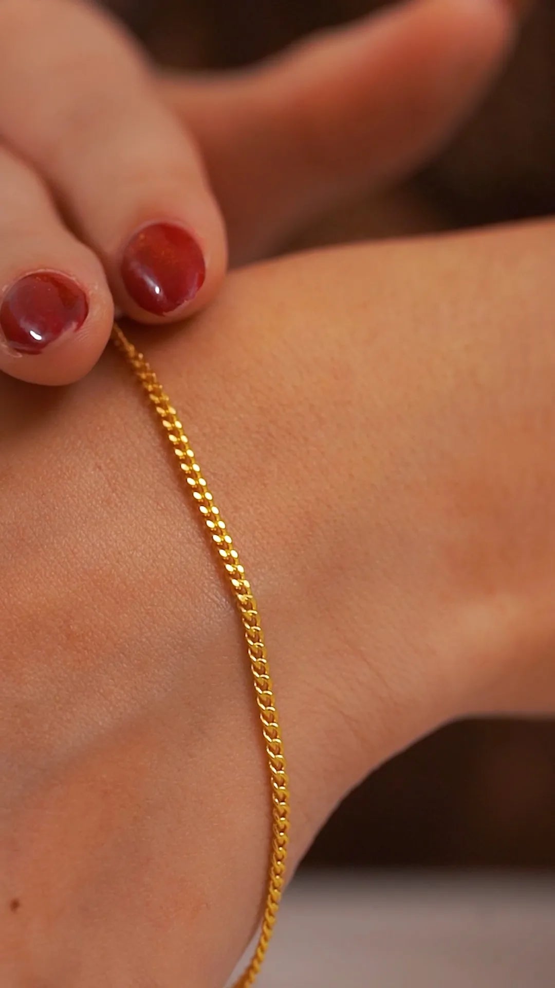 Pulsera Cubanita Italy 1mm 19 Cms