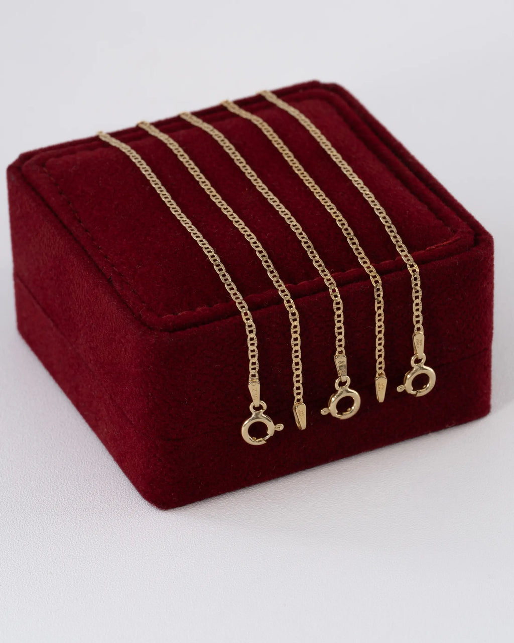 Pulsera Escalerita Con Destellos Italy 1.7mm 16.5 Cms