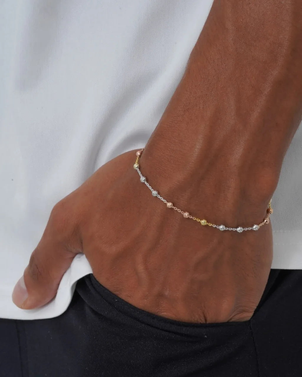 Pulsera Station Redonda 3C Italy 19.5 Cms