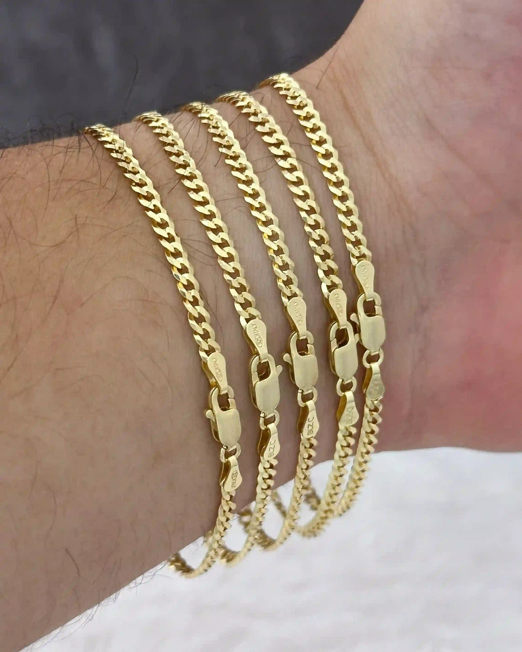 Pulsera Cuban Link Italy 3.1mm 19 Cms