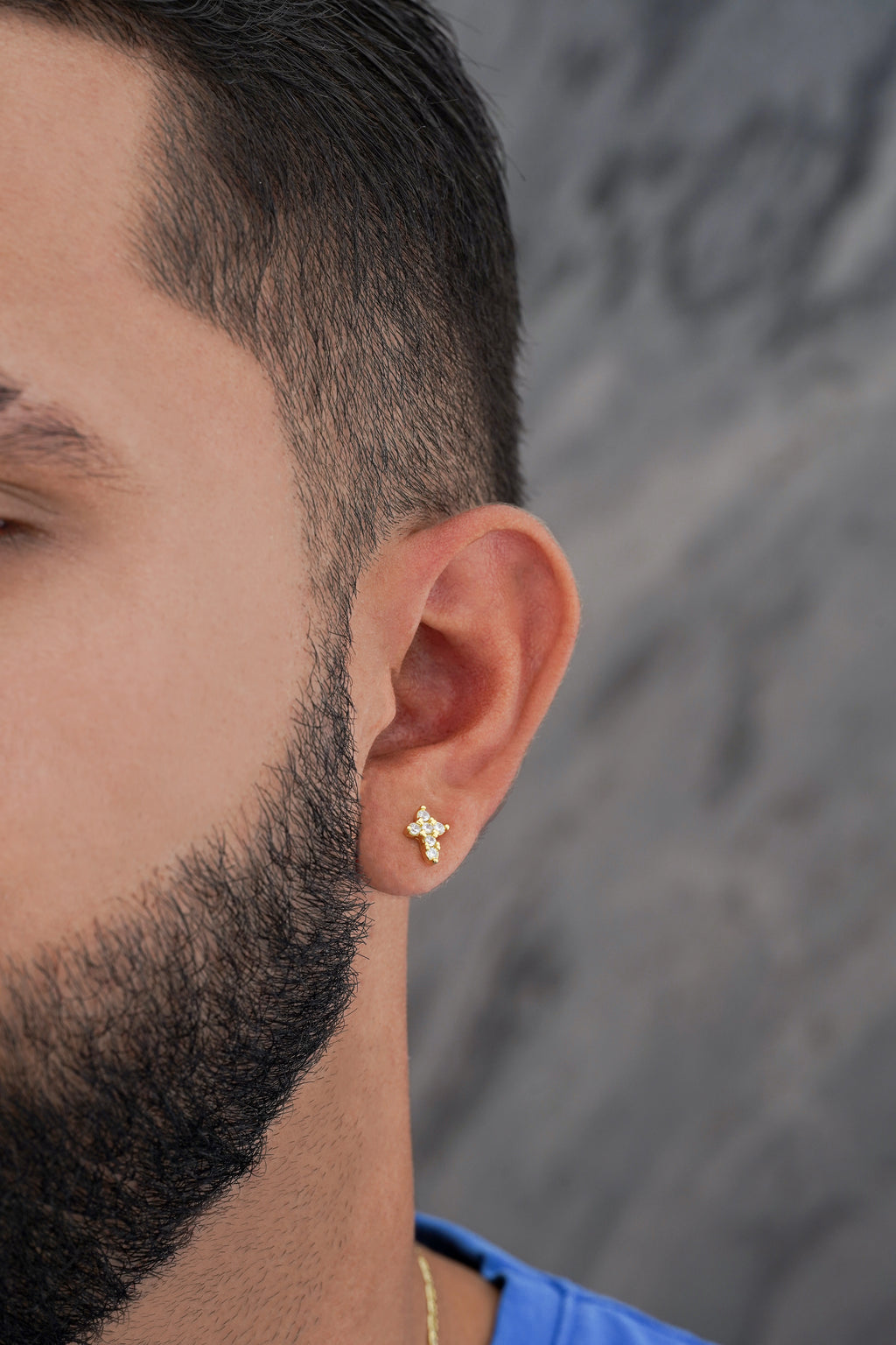 Promo Arete Cruz 6 Circonas + Arete Guadalupe Finita