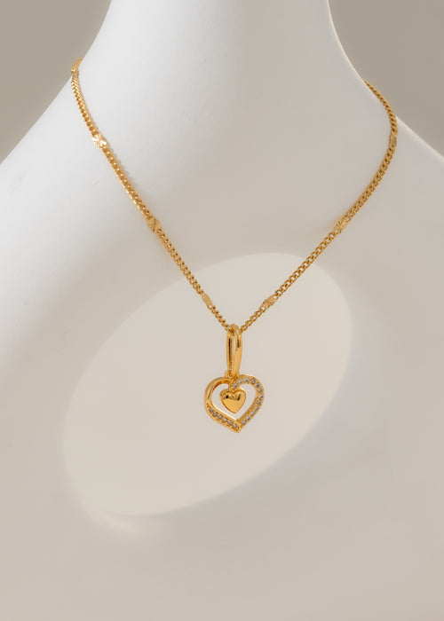 Dije Double Heart