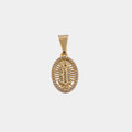 Dije Virgen de Guadalupe con Swarovski oro laminado 18K Orux