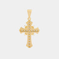 Dije Cruz Sagrada Circonias Cristal - Orux, oro laminado 18K - foto 1