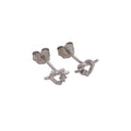 Arete Heart Royale 6.7mm - Orux plata ley 925 - foto 1