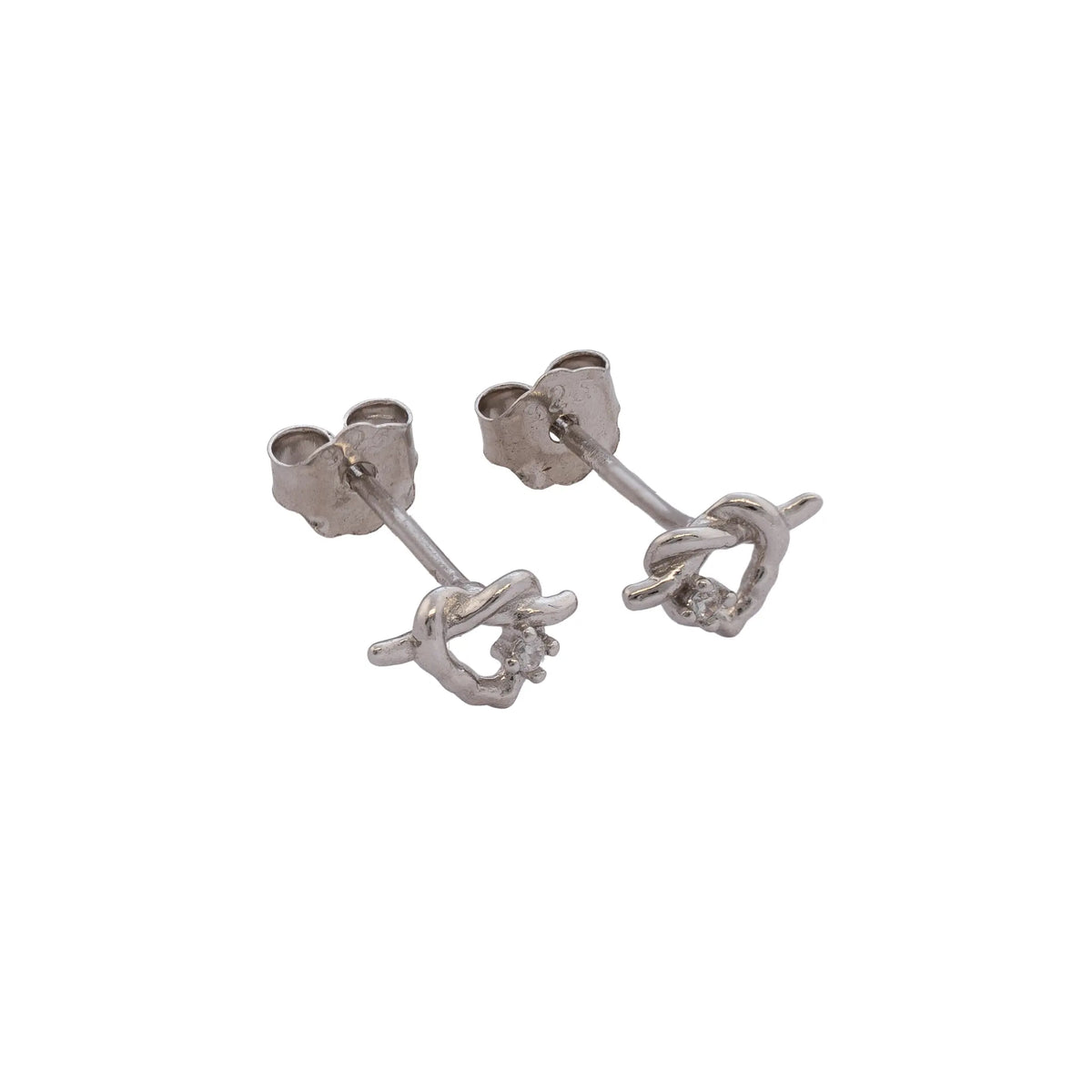 Arete Heart Royale 6.7mm - Orux plata ley 925 - foto 1