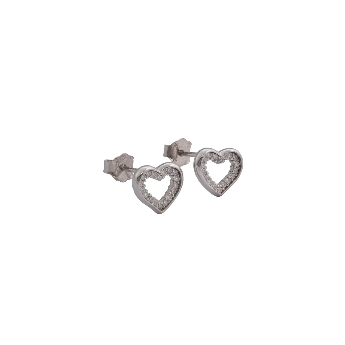 Arete Heart Lumiere 8mm - Orux plata ley 925 - foto 1
