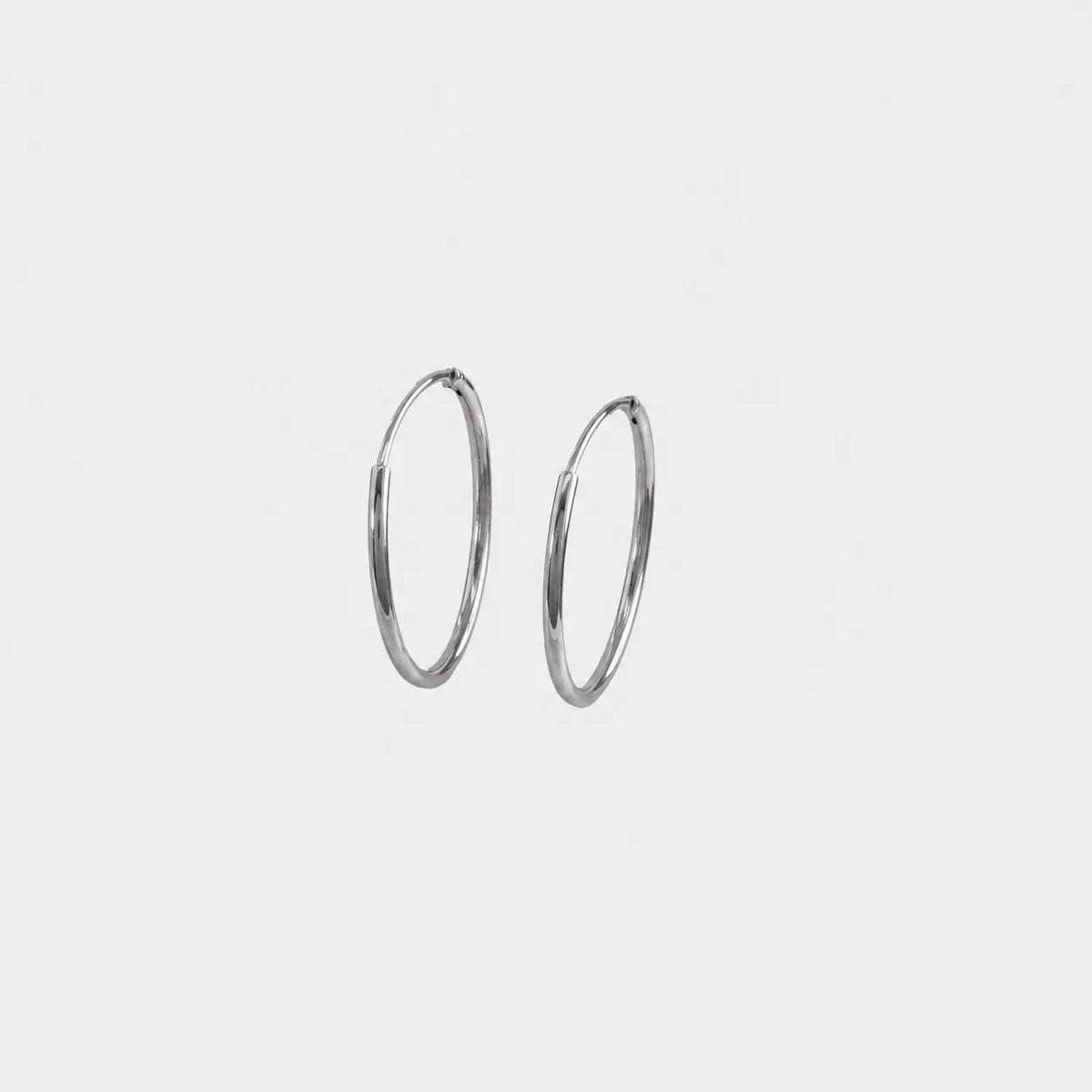 Arete Classic Hoop 20mm - Orux plata ley 925 - foto 1
