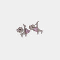 Arete Pink Deer 9.5mm - Orux plata ley 925 - foto 1