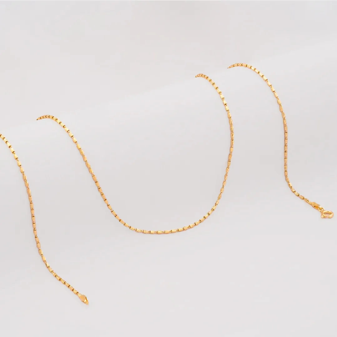 Cadena Tube Gold Italy 65 Cms