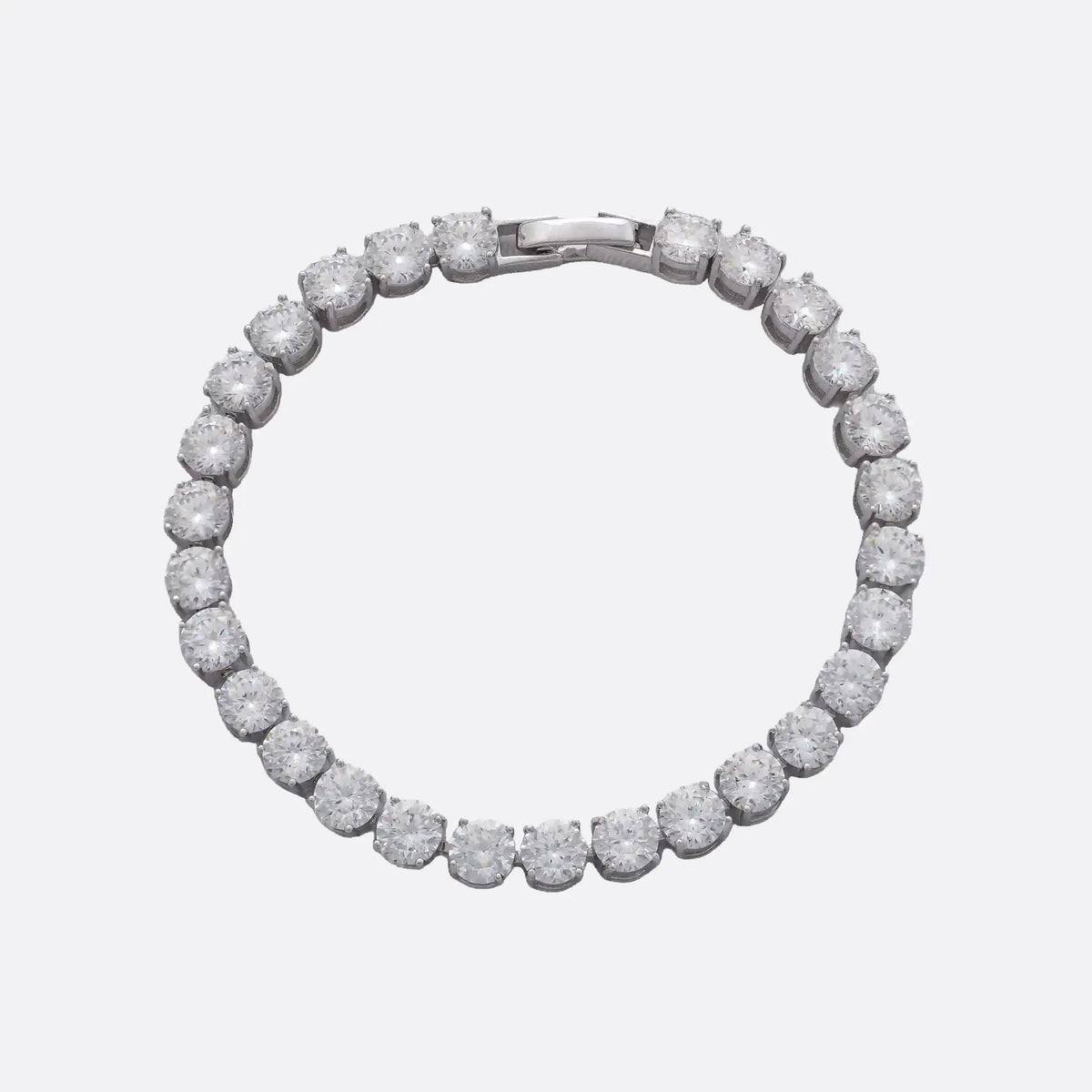 Pulsera Tennis 5 mm 17 cm plata ley 925 Orux cierre