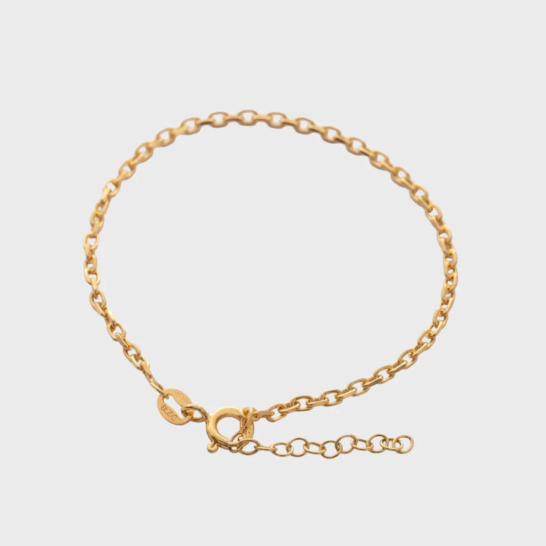 Pulsera Aros Italy 2mm 15.5 Cms + Extensor