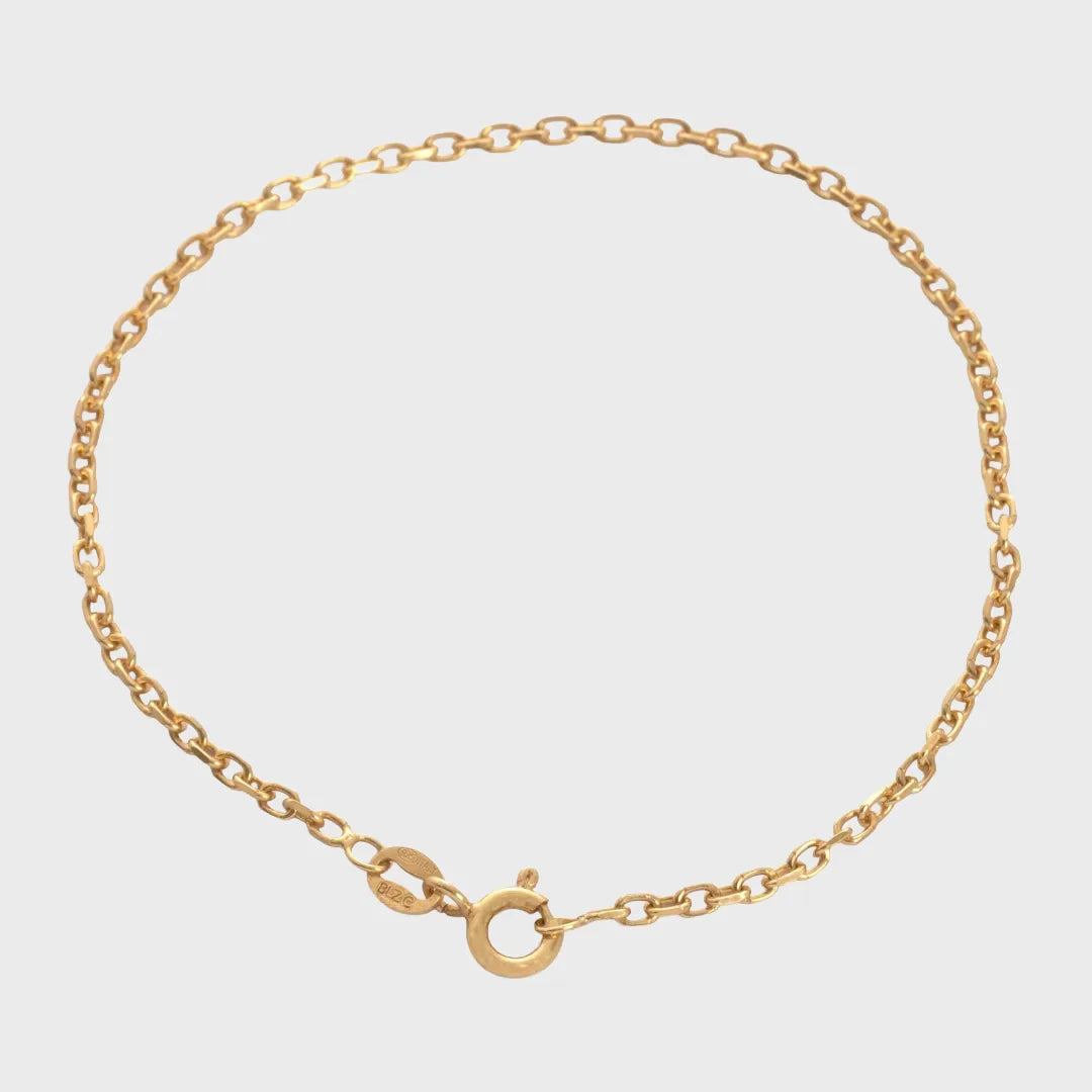 Pulsera Aros Italy 2mm 19 Cms