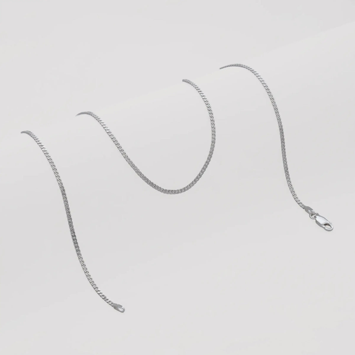Cadena Cubana 1.9mm 45cm - Orux plata ley 925 - foto 2