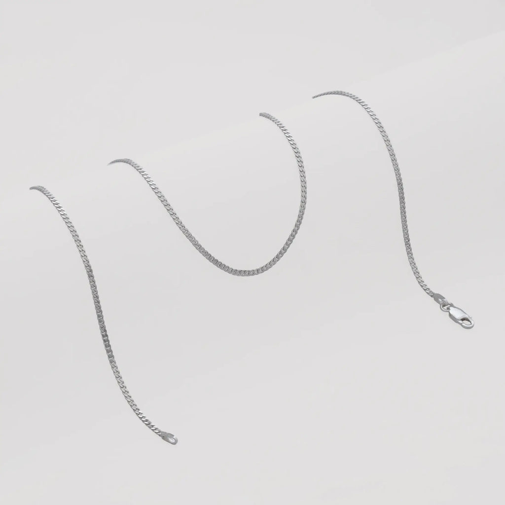 Cadena Cubana 1.9mm 65cm - Orux plata ley 925 - foto 3
