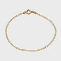 Pulsera Escalerita Con Destellos Italy 1.7mm 16.5 Cms