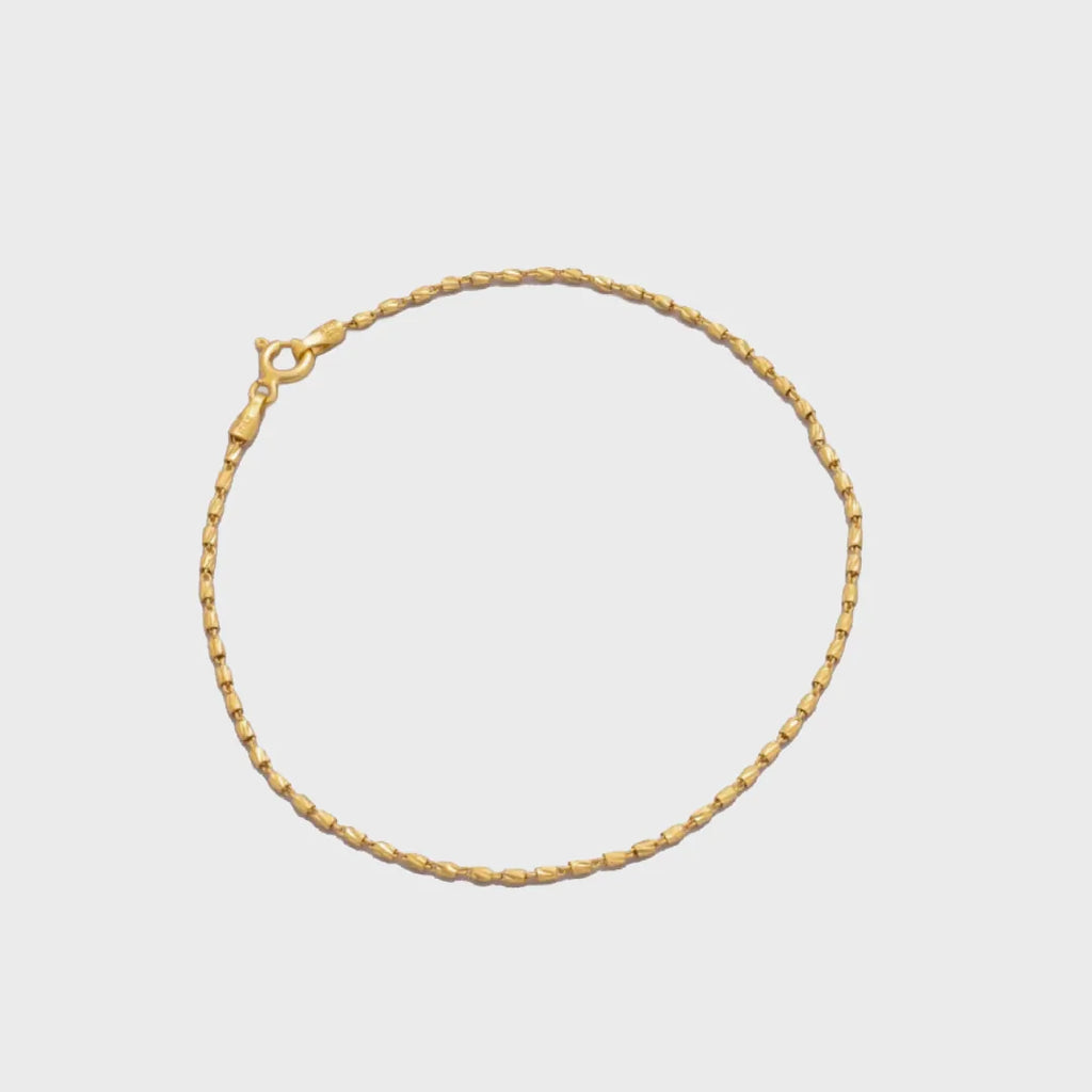 Pulsera Tube Gold Italy 19.5 Cms