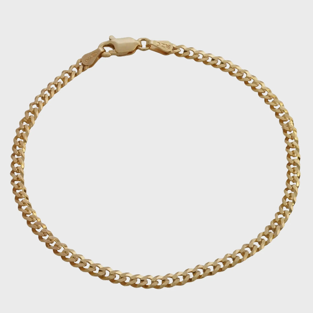 Pulsera Cuban Link Italy 3.1mm 19 Cms