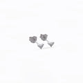 Arete Topo Heart 2x3mm - Orux plata ley 925 - foto 1