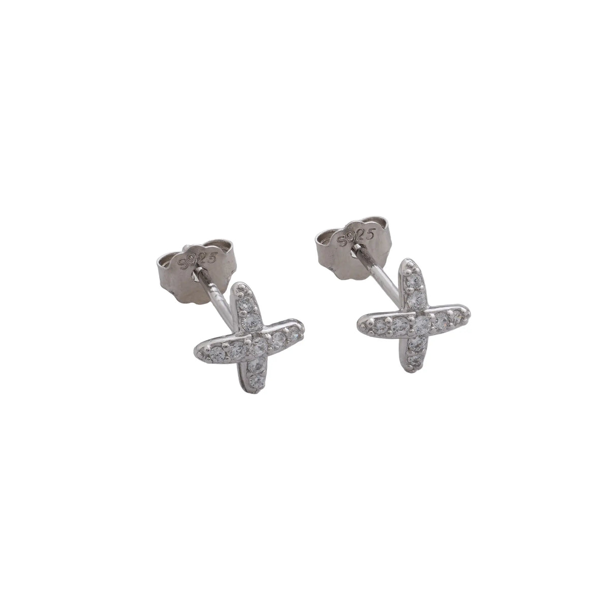 Arete Cruz Shine 6.7mm - Orux plata ley 925 - foto 2