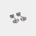 Arete Heart Orbit 6.5mm - Orux plata ley 925 - foto 1