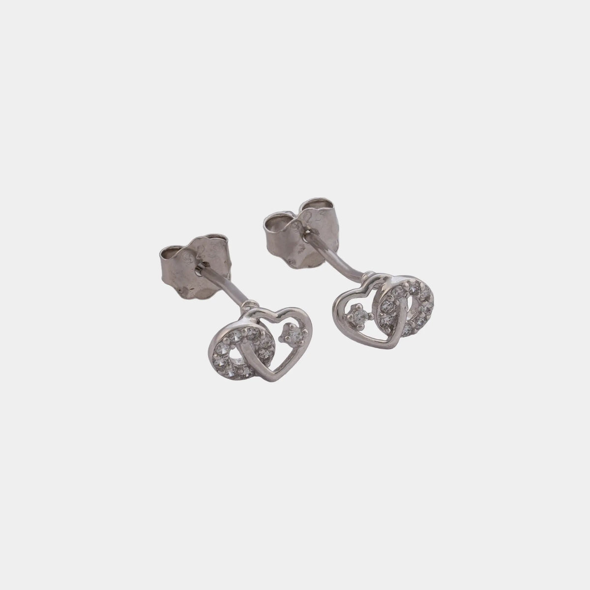 Arete Heart Orbit 6.5mm - Orux plata ley 925 - foto 1