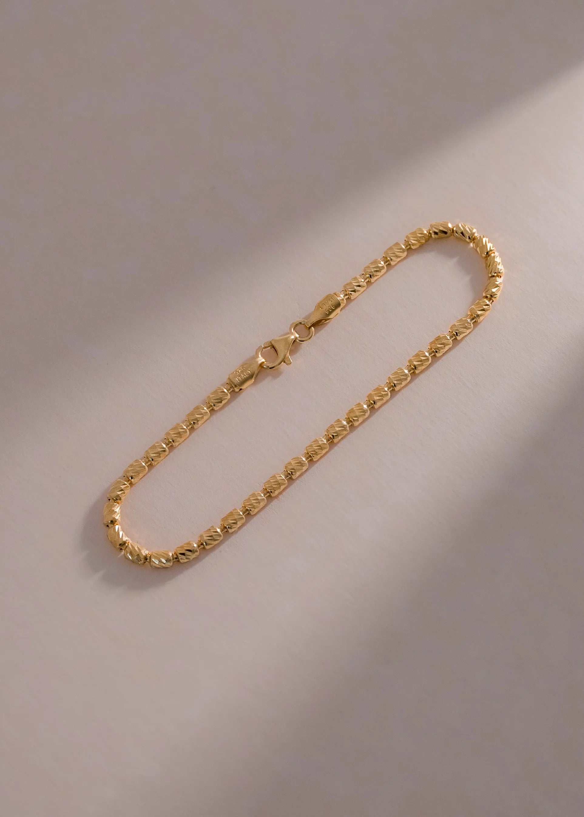 Pulsera Barril Italy 3 mm 19.5 Cms