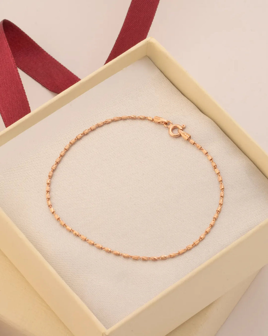 Pulsera Tube Gold Italy 19.5 Cms