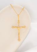 Dije Cruz Cristo Circonias 4cm