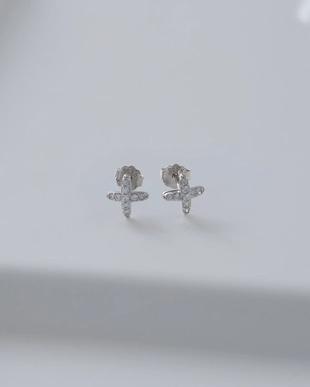 Arete Cruz Shine 6.7mm - Orux plata ley 925 - foto 1